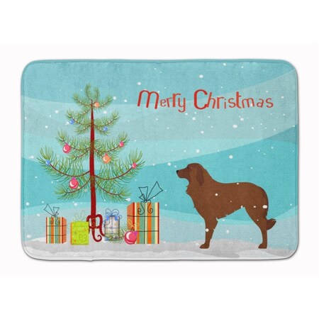 Carolines Treasures Portuguese Sheepdog Dog Christmas Tree Machine Washable Memory Foam Mat BB2949RUG